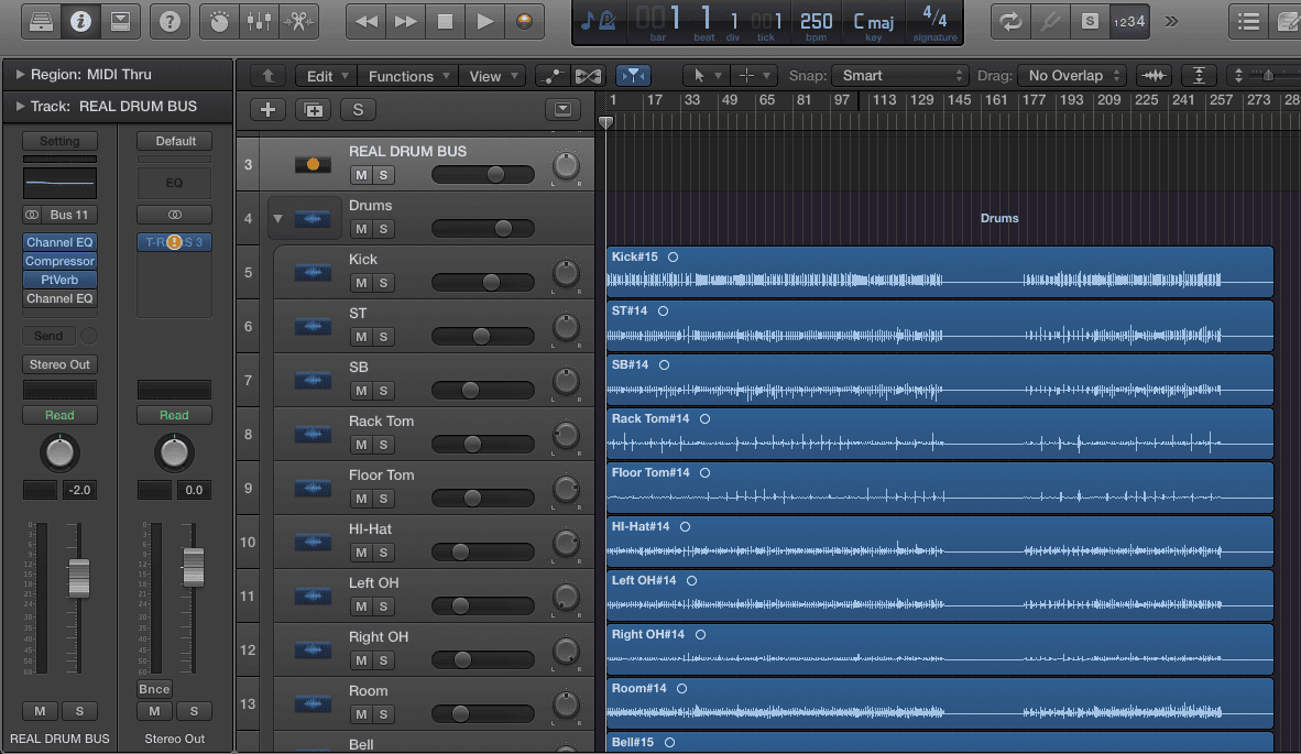 mixing drums grouping