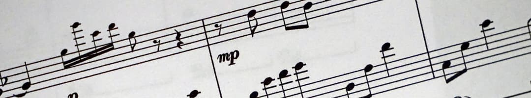 Sheet music for a score
