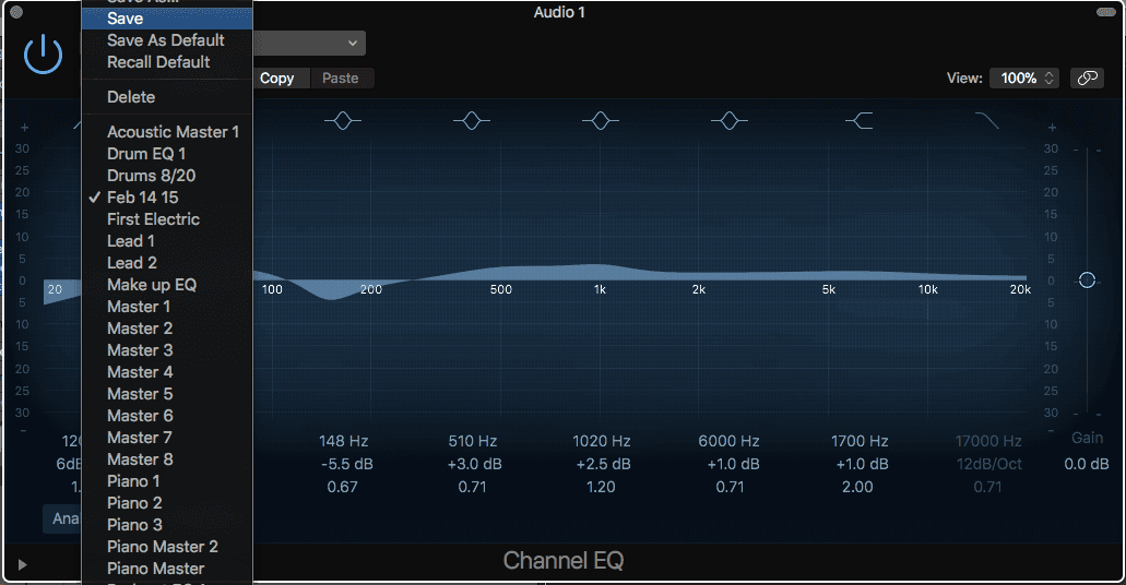 plugin presets EQ