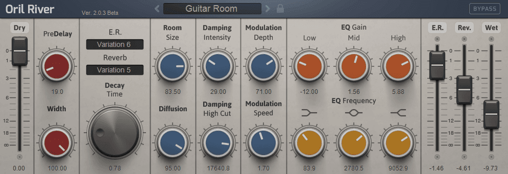 OrilRiver reverb plugin