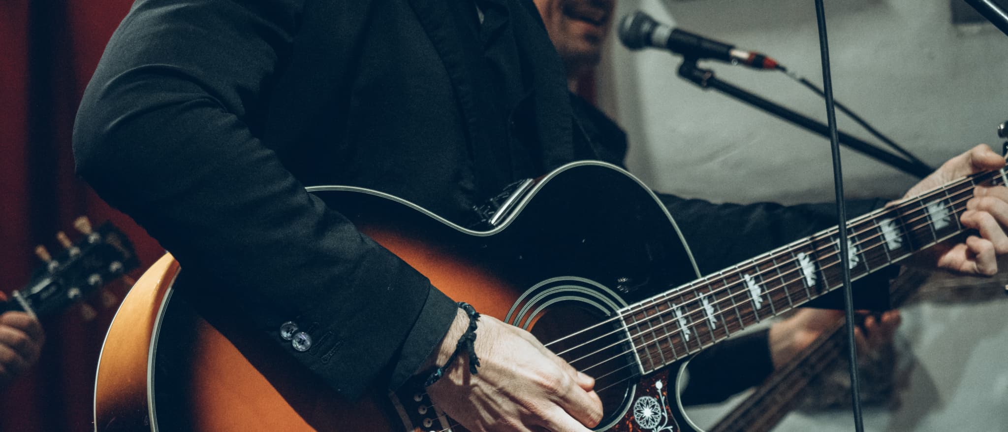 Convolution Reverb on Acoustic Guitar with Light Lighting and Close-Up/Side Shot