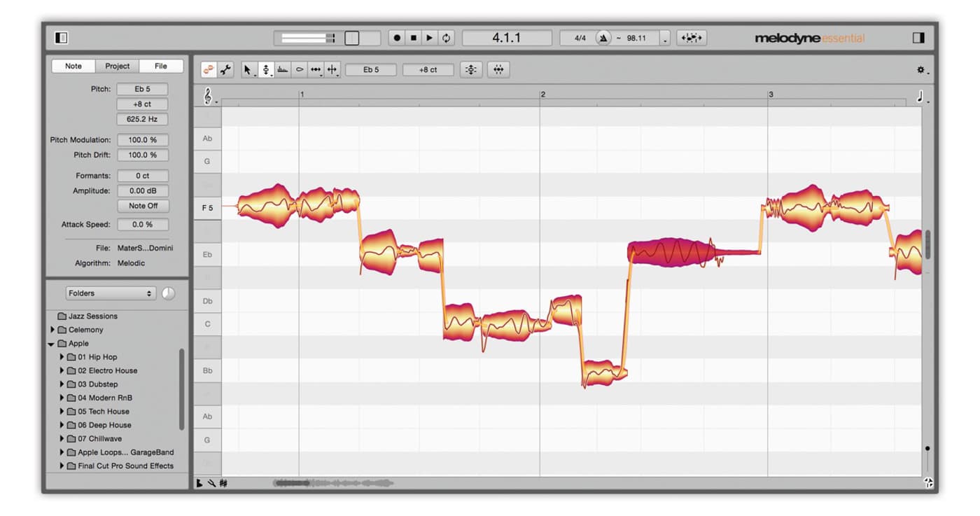 melodyne pitch correction