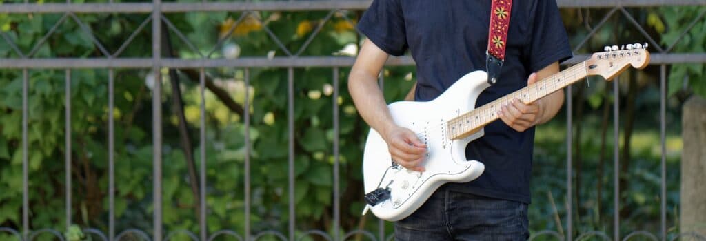 Guitar with a Wireless System
